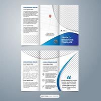 tri fold brochure template in a4 paper size vector