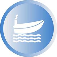 icono de vector de barco de vapor