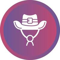 icono de vector de sombrero de vaquero