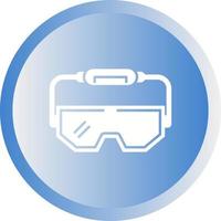 icono de vector de gafas de laboratorio