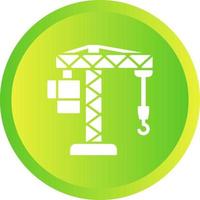 Crane Lifting Vector Icon