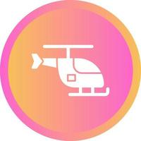 icono de vector de helicóptero