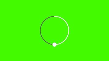 bianca animato cerchi su un' verde schermo video