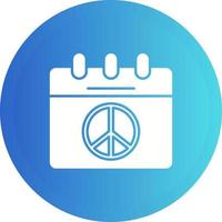 Peace Calendar Vector Icon