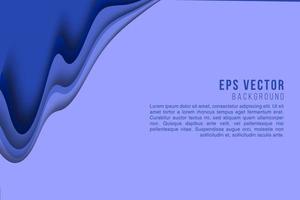 Abstract blue wave design, background, vector communication concept, overlapping, blank space