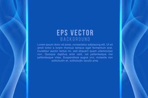 Blue hi-tech futuristic abstract background template with square shapes vector