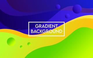 Wave gradient background blue and yellow in modern style for wallpaper, presentation, and more