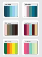 Color palette set vector