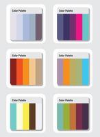 Color palette set vector