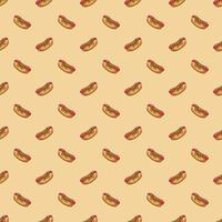 Asian food seamless cartoon pattern for all over design vector