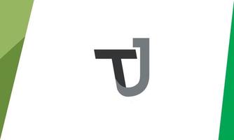 alfabeto letras iniciales monograma logo tj, jt, t y j vector