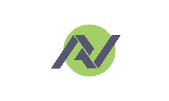 Alphabet letters Initials Monogram logo AN, NA, A and N vector