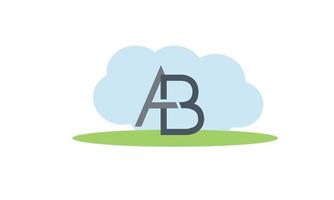 Alphabet letters Initials Monogram logo AB, BA, A and B vector