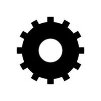 Cogwheel or gear icon. Simple cog wheel for industrial mechanism. Settings icon. Vector Illustration