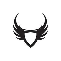 Bird wings logo vector template