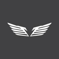 Bird wings logo vector template