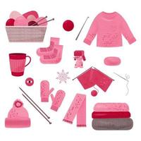 vivid Knitting big Set vector