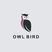 Simple and Modern owl Logo for company vector