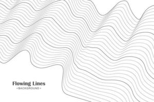 Abstract dynamic wavy lines background vector