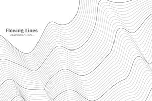 Abstract dynamic wavy lines background vector