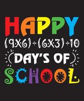 HAPPY 100 DAYS OF SCHOOL vector