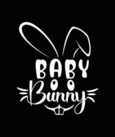 BABY BUNNY TSHIRT DESIGN vector