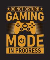 DO NOT DISTURB GAMING MODE IN PROGRESS vector