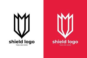 shield logo icon vector isolated