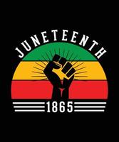 JUNETEENTH 1865 TSHIRT vector