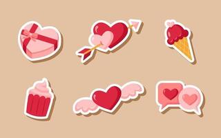 Valentine's Day Sticker vector