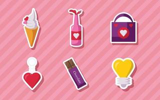 Valentine's Day Sticker vector