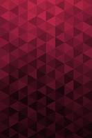 Gradient mosaic triangle background pattern. Trend color of the year 2023 viva magenta and black. Design texture elements for banners, covers, posters, backdrops, walls. Vector illustration.