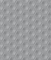 Seamless abstract gray background pattern. Triangle are arranged to form 3D hexagon. Texture design for fabric, tile, cover, poster, textile, flyer, banner, wall. Vector illustration.