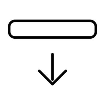 Download icon line isolated on white background. Black flat thin icon on modern outline style. Linear symbol and editable stroke. Simple and pixel perfect stroke vector illustration.