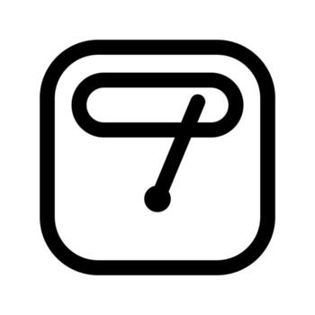 línea de icono de escala aislada sobre fondo blanco. icono negro plano y delgado en el estilo de contorno moderno. símbolo lineal y trazo editable. ilustración de vector de trazo simple y perfecto de píxeles.