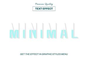 3D editable text effect template vector