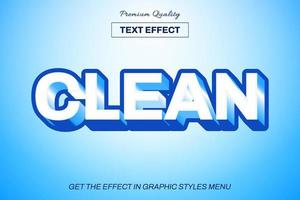 3D editable text effect template vector