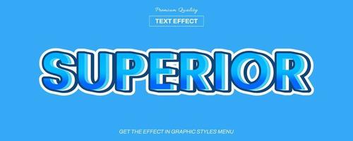 3D editable text effect template vector