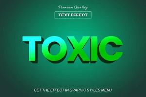 3D editable text effect template vector