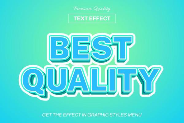 3D editable text effect template