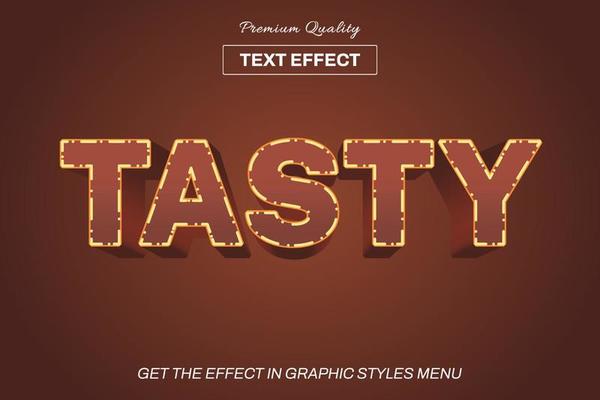 3D editable text effect template