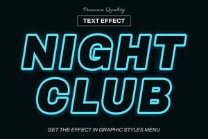 3D editable text effect template vector