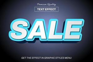 3D editable text effect template vector