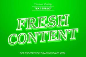 3D editable text effect template vector