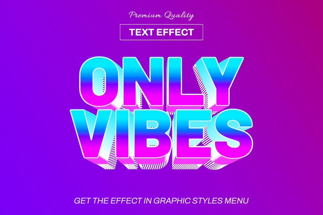Gradient Text Effect Vector Art, Icons, and Graphics for Free Download
