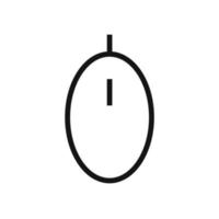 Computer mouse line icon isolated on white background. Black flat thin icon on modern outline style. Linear symbol and editable stroke. Simple and pixel perfect stroke vector illustration.