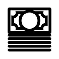 Money stack icon line isolated on white background. Black flat thin icon on modern outline style. Linear symbol and editable stroke. Simple and pixel perfect stroke vector illustration