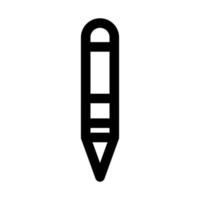 Office pen icon line isolated on white background. Black flat thin icon on modern outline style. Linear symbol and editable stroke. Simple and pixel perfect stroke vector illustration