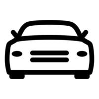 línea de icono de coche deportivo aislada sobre fondo blanco. icono negro plano y delgado en el estilo de contorno moderno. símbolo lineal y trazo editable. ilustración de vector de trazo simple y perfecto de píxeles.