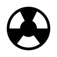Nuclear icon line isolated on white background. Black flat thin icon on modern outline style. Linear symbol and editable stroke. Simple and pixel perfect stroke vector illustration.